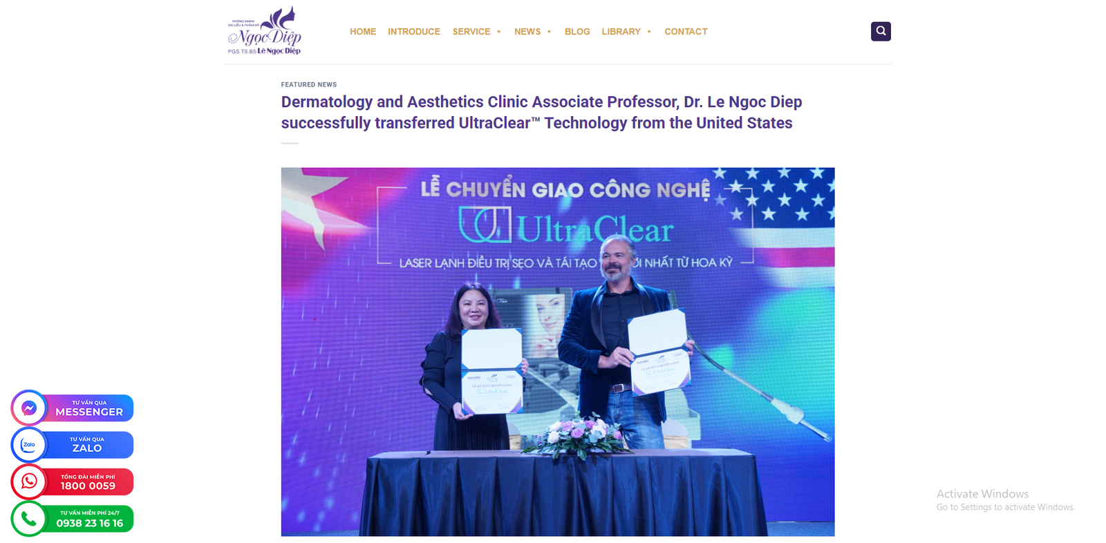 Business Household of Dermatology and Skin Aesthetic Clinic Dr. Le Ngoc Diep Ho Chi Minh