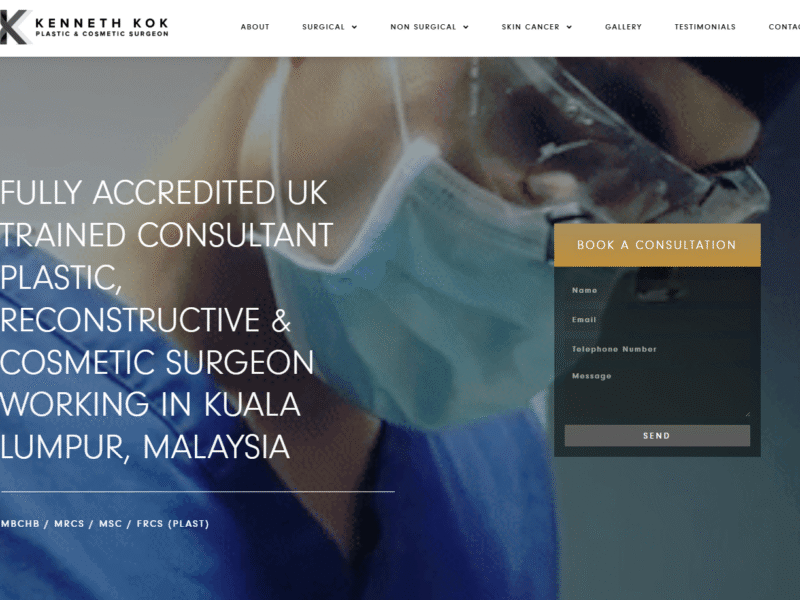 Kenneth Kok Plastic Surgeon Kuala Lumpur